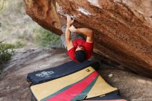 Bouldering in Hueco Tanks on 11/09/2018 with Blue Lizard Climbing and Yoga

Filename: SRM_20181109_1709470.jpg
Aperture: f/2.8
Shutter Speed: 1/400
Body: Canon EOS-1D Mark II
Lens: Canon EF 85mm f/1.2 L II