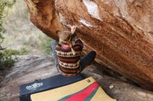 Bouldering in Hueco Tanks on 11/09/2018 with Blue Lizard Climbing and Yoga

Filename: SRM_20181109_1711041.jpg
Aperture: f/2.8
Shutter Speed: 1/400
Body: Canon EOS-1D Mark II
Lens: Canon EF 85mm f/1.2 L II