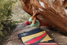 Bouldering in Hueco Tanks on 11/09/2018 with Blue Lizard Climbing and Yoga

Filename: SRM_20181109_1719090.jpg
Aperture: f/2.8
Shutter Speed: 1/500
Body: Canon EOS-1D Mark II
Lens: Canon EF 85mm f/1.2 L II