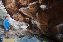 Bouldering in Hueco Tanks on 12/01/2018 with Blue Lizard Climbing and Yoga

Filename: SRM_20181201_1042390.jpg
Aperture: f/2.8
Shutter Speed: 1/200
Body: Canon EOS-1D Mark II
Lens: Canon EF 16-35mm f/2.8 L