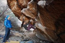 Bouldering in Hueco Tanks on 12/01/2018 with Blue Lizard Climbing and Yoga

Filename: SRM_20181201_1042480.jpg
Aperture: f/2.8
Shutter Speed: 1/200
Body: Canon EOS-1D Mark II
Lens: Canon EF 16-35mm f/2.8 L