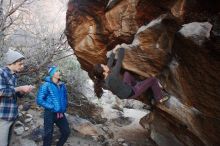 Bouldering in Hueco Tanks on 12/01/2018 with Blue Lizard Climbing and Yoga

Filename: SRM_20181201_1042580.jpg
Aperture: f/3.5
Shutter Speed: 1/200
Body: Canon EOS-1D Mark II
Lens: Canon EF 16-35mm f/2.8 L