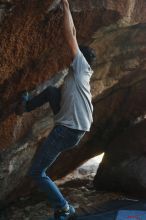 Bouldering in Hueco Tanks on 12/01/2018 with Blue Lizard Climbing and Yoga

Filename: SRM_20181201_1052230.jpg
Aperture: f/2.8
Shutter Speed: 1/250
Body: Canon EOS-1D Mark II
Lens: Canon EF 50mm f/1.8 II