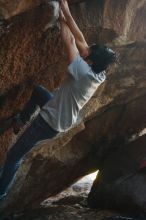 Bouldering in Hueco Tanks on 12/01/2018 with Blue Lizard Climbing and Yoga

Filename: SRM_20181201_1052240.jpg
Aperture: f/2.8
Shutter Speed: 1/250
Body: Canon EOS-1D Mark II
Lens: Canon EF 50mm f/1.8 II