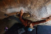 Bouldering in Hueco Tanks on 12/01/2018 with Blue Lizard Climbing and Yoga

Filename: SRM_20181201_1104390.jpg
Aperture: f/2.8
Shutter Speed: 1/100
Body: Canon EOS-1D Mark II
Lens: Canon EF 16-35mm f/2.8 L