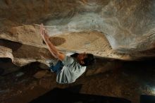 Bouldering in Hueco Tanks on 12/01/2018 with Blue Lizard Climbing and Yoga

Filename: SRM_20181201_1107410.jpg
Aperture: f/8.0
Shutter Speed: 1/250
Body: Canon EOS-1D Mark II
Lens: Canon EF 16-35mm f/2.8 L