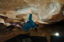 Bouldering in Hueco Tanks on 12/01/2018 with Blue Lizard Climbing and Yoga

Filename: SRM_20181201_1110300.jpg
Aperture: f/8.0
Shutter Speed: 1/250
Body: Canon EOS-1D Mark II
Lens: Canon EF 16-35mm f/2.8 L