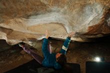 Bouldering in Hueco Tanks on 12/01/2018 with Blue Lizard Climbing and Yoga

Filename: SRM_20181201_1110320.jpg
Aperture: f/8.0
Shutter Speed: 1/250
Body: Canon EOS-1D Mark II
Lens: Canon EF 16-35mm f/2.8 L