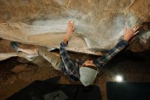 Bouldering in Hueco Tanks on 12/01/2018 with Blue Lizard Climbing and Yoga

Filename: SRM_20181201_1111030.jpg
Aperture: f/8.0
Shutter Speed: 1/250
Body: Canon EOS-1D Mark II
Lens: Canon EF 16-35mm f/2.8 L