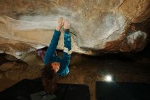 Bouldering in Hueco Tanks on 12/01/2018 with Blue Lizard Climbing and Yoga

Filename: SRM_20181201_1112050.jpg
Aperture: f/8.0
Shutter Speed: 1/250
Body: Canon EOS-1D Mark II
Lens: Canon EF 16-35mm f/2.8 L