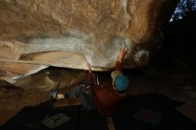 Bouldering in Hueco Tanks on 12/01/2018 with Blue Lizard Climbing and Yoga

Filename: SRM_20181201_1113210.jpg
Aperture: f/8.0
Shutter Speed: 1/250
Body: Canon EOS-1D Mark II
Lens: Canon EF 16-35mm f/2.8 L