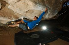 Bouldering in Hueco Tanks on 12/01/2018 with Blue Lizard Climbing and Yoga

Filename: SRM_20181201_1113510.jpg
Aperture: f/8.0
Shutter Speed: 1/250
Body: Canon EOS-1D Mark II
Lens: Canon EF 16-35mm f/2.8 L