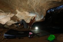 Bouldering in Hueco Tanks on 12/01/2018 with Blue Lizard Climbing and Yoga

Filename: SRM_20181201_1117590.jpg
Aperture: f/8.0
Shutter Speed: 1/250
Body: Canon EOS-1D Mark II
Lens: Canon EF 16-35mm f/2.8 L