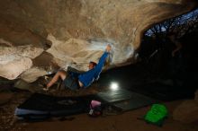 Bouldering in Hueco Tanks on 12/01/2018 with Blue Lizard Climbing and Yoga

Filename: SRM_20181201_1120520.jpg
Aperture: f/8.0
Shutter Speed: 1/250
Body: Canon EOS-1D Mark II
Lens: Canon EF 16-35mm f/2.8 L