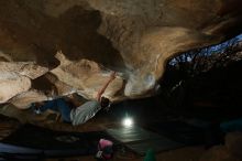 Bouldering in Hueco Tanks on 12/01/2018 with Blue Lizard Climbing and Yoga

Filename: SRM_20181201_1122160.jpg
Aperture: f/8.0
Shutter Speed: 1/250
Body: Canon EOS-1D Mark II
Lens: Canon EF 16-35mm f/2.8 L