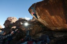 Bouldering in Hueco Tanks on 12/01/2018 with Blue Lizard Climbing and Yoga

Filename: SRM_20181201_1136100.jpg
Aperture: f/8.0
Shutter Speed: 1/160
Body: Canon EOS-1D Mark II
Lens: Canon EF 16-35mm f/2.8 L