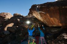 Bouldering in Hueco Tanks on 12/01/2018 with Blue Lizard Climbing and Yoga

Filename: SRM_20181201_1140340.jpg
Aperture: f/8.0
Shutter Speed: 1/250
Body: Canon EOS-1D Mark II
Lens: Canon EF 16-35mm f/2.8 L