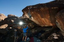 Bouldering in Hueco Tanks on 12/01/2018 with Blue Lizard Climbing and Yoga

Filename: SRM_20181201_1147110.jpg
Aperture: f/8.0
Shutter Speed: 1/250
Body: Canon EOS-1D Mark II
Lens: Canon EF 16-35mm f/2.8 L