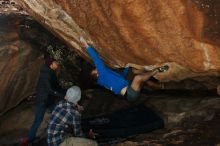 Bouldering in Hueco Tanks on 12/01/2018 with Blue Lizard Climbing and Yoga

Filename: SRM_20181201_1150280.jpg
Aperture: f/8.0
Shutter Speed: 1/250
Body: Canon EOS-1D Mark II
Lens: Canon EF 16-35mm f/2.8 L