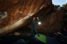 Bouldering in Hueco Tanks on 12/01/2018 with Blue Lizard Climbing and Yoga

Filename: SRM_20181201_1227380.jpg
Aperture: f/8.0
Shutter Speed: 1/320
Body: Canon EOS-1D Mark II
Lens: Canon EF 16-35mm f/2.8 L