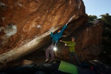 Bouldering in Hueco Tanks on 12/01/2018 with Blue Lizard Climbing and Yoga

Filename: SRM_20181201_1232570.jpg
Aperture: f/8.0
Shutter Speed: 1/320
Body: Canon EOS-1D Mark II
Lens: Canon EF 16-35mm f/2.8 L