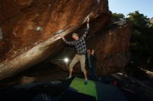 Bouldering in Hueco Tanks on 12/01/2018 with Blue Lizard Climbing and Yoga

Filename: SRM_20181201_1236030.jpg
Aperture: f/8.0
Shutter Speed: 1/320
Body: Canon EOS-1D Mark II
Lens: Canon EF 16-35mm f/2.8 L
