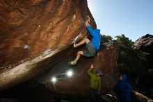 Bouldering in Hueco Tanks on 12/01/2018 with Blue Lizard Climbing and Yoga

Filename: SRM_20181201_1237500.jpg
Aperture: f/8.0
Shutter Speed: 1/320
Body: Canon EOS-1D Mark II
Lens: Canon EF 16-35mm f/2.8 L