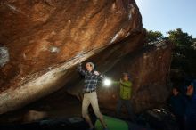Bouldering in Hueco Tanks on 12/01/2018 with Blue Lizard Climbing and Yoga

Filename: SRM_20181201_1243140.jpg
Aperture: f/8.0
Shutter Speed: 1/320
Body: Canon EOS-1D Mark II
Lens: Canon EF 16-35mm f/2.8 L