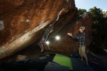 Bouldering in Hueco Tanks on 12/01/2018 with Blue Lizard Climbing and Yoga

Filename: SRM_20181201_1251280.jpg
Aperture: f/8.0
Shutter Speed: 1/320
Body: Canon EOS-1D Mark II
Lens: Canon EF 16-35mm f/2.8 L