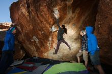 Bouldering in Hueco Tanks on 12/01/2018 with Blue Lizard Climbing and Yoga

Filename: SRM_20181201_1301090.jpg
Aperture: f/8.0
Shutter Speed: 1/160
Body: Canon EOS-1D Mark II
Lens: Canon EF 16-35mm f/2.8 L