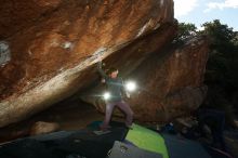 Bouldering in Hueco Tanks on 12/01/2018 with Blue Lizard Climbing and Yoga

Filename: SRM_20181201_1304220.jpg
Aperture: f/8.0
Shutter Speed: 1/250
Body: Canon EOS-1D Mark II
Lens: Canon EF 16-35mm f/2.8 L