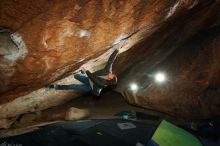 Bouldering in Hueco Tanks on 12/01/2018 with Blue Lizard Climbing and Yoga

Filename: SRM_20181201_1305510.jpg
Aperture: f/8.0
Shutter Speed: 1/250
Body: Canon EOS-1D Mark II
Lens: Canon EF 16-35mm f/2.8 L