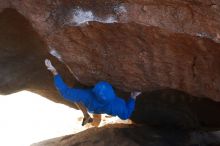 Bouldering in Hueco Tanks on 12/01/2018 with Blue Lizard Climbing and Yoga

Filename: SRM_20181201_1324160.jpg
Aperture: f/5.0
Shutter Speed: 1/250
Body: Canon EOS-1D Mark II
Lens: Canon EF 50mm f/1.8 II