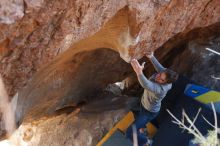 Bouldering in Hueco Tanks on 12/01/2018 with Blue Lizard Climbing and Yoga

Filename: SRM_20181201_1329541.jpg
Aperture: f/4.0
Shutter Speed: 1/400
Body: Canon EOS-1D Mark II
Lens: Canon EF 50mm f/1.8 II