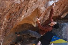 Bouldering in Hueco Tanks on 12/01/2018 with Blue Lizard Climbing and Yoga

Filename: SRM_20181201_1337000.jpg
Aperture: f/4.0
Shutter Speed: 1/400
Body: Canon EOS-1D Mark II
Lens: Canon EF 50mm f/1.8 II