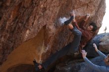 Bouldering in Hueco Tanks on 12/01/2018 with Blue Lizard Climbing and Yoga

Filename: SRM_20181201_1340150.jpg
Aperture: f/4.0
Shutter Speed: 1/640
Body: Canon EOS-1D Mark II
Lens: Canon EF 50mm f/1.8 II