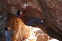 Bouldering in Hueco Tanks on 12/01/2018 with Blue Lizard Climbing and Yoga

Filename: SRM_20181201_1346320.jpg
Aperture: f/4.0
Shutter Speed: 1/1000
Body: Canon EOS-1D Mark II
Lens: Canon EF 50mm f/1.8 II