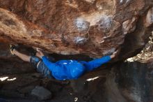 Bouldering in Hueco Tanks on 12/01/2018 with Blue Lizard Climbing and Yoga

Filename: SRM_20181201_1352040.jpg
Aperture: f/4.0
Shutter Speed: 1/400
Body: Canon EOS-1D Mark II
Lens: Canon EF 50mm f/1.8 II