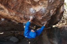 Bouldering in Hueco Tanks on 12/01/2018 with Blue Lizard Climbing and Yoga

Filename: SRM_20181201_1352210.jpg
Aperture: f/4.0
Shutter Speed: 1/400
Body: Canon EOS-1D Mark II
Lens: Canon EF 50mm f/1.8 II