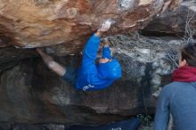 Bouldering in Hueco Tanks on 12/01/2018 with Blue Lizard Climbing and Yoga

Filename: SRM_20181201_1405170.jpg
Aperture: f/4.0
Shutter Speed: 1/400
Body: Canon EOS-1D Mark II
Lens: Canon EF 50mm f/1.8 II