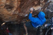 Bouldering in Hueco Tanks on 12/01/2018 with Blue Lizard Climbing and Yoga

Filename: SRM_20181201_1408350.jpg
Aperture: f/4.0
Shutter Speed: 1/640
Body: Canon EOS-1D Mark II
Lens: Canon EF 50mm f/1.8 II