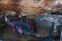 Bouldering in Hueco Tanks on 12/01/2018 with Blue Lizard Climbing and Yoga

Filename: SRM_20181201_1413000.jpg
Aperture: f/4.0
Shutter Speed: 1/320
Body: Canon EOS-1D Mark II
Lens: Canon EF 50mm f/1.8 II