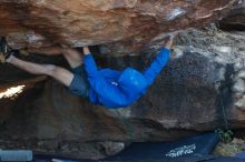 Bouldering in Hueco Tanks on 12/01/2018 with Blue Lizard Climbing and Yoga

Filename: SRM_20181201_1424540.jpg
Aperture: f/4.0
Shutter Speed: 1/320
Body: Canon EOS-1D Mark II
Lens: Canon EF 50mm f/1.8 II