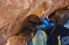 Bouldering in Hueco Tanks on 12/01/2018 with Blue Lizard Climbing and Yoga

Filename: SRM_20181201_1433571.jpg
Aperture: f/4.0
Shutter Speed: 1/250
Body: Canon EOS-1D Mark II
Lens: Canon EF 50mm f/1.8 II