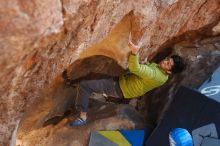 Bouldering in Hueco Tanks on 12/01/2018 with Blue Lizard Climbing and Yoga

Filename: SRM_20181201_1436120.jpg
Aperture: f/4.0
Shutter Speed: 1/250
Body: Canon EOS-1D Mark II
Lens: Canon EF 50mm f/1.8 II