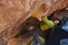 Bouldering in Hueco Tanks on 12/01/2018 with Blue Lizard Climbing and Yoga

Filename: SRM_20181201_1437521.jpg
Aperture: f/4.0
Shutter Speed: 1/320
Body: Canon EOS-1D Mark II
Lens: Canon EF 50mm f/1.8 II