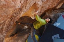 Bouldering in Hueco Tanks on 12/01/2018 with Blue Lizard Climbing and Yoga

Filename: SRM_20181201_1438060.jpg
Aperture: f/4.0
Shutter Speed: 1/250
Body: Canon EOS-1D Mark II
Lens: Canon EF 50mm f/1.8 II