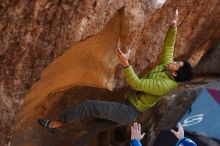 Bouldering in Hueco Tanks on 12/01/2018 with Blue Lizard Climbing and Yoga

Filename: SRM_20181201_1440280.jpg
Aperture: f/4.0
Shutter Speed: 1/320
Body: Canon EOS-1D Mark II
Lens: Canon EF 50mm f/1.8 II