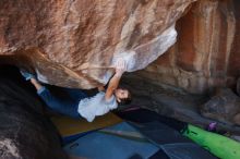 Bouldering in Hueco Tanks on 12/01/2018 with Blue Lizard Climbing and Yoga

Filename: SRM_20181201_1511210.jpg
Aperture: f/4.0
Shutter Speed: 1/250
Body: Canon EOS-1D Mark II
Lens: Canon EF 16-35mm f/2.8 L