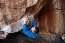 Bouldering in Hueco Tanks on 12/01/2018 with Blue Lizard Climbing and Yoga

Filename: SRM_20181201_1516580.jpg
Aperture: f/4.0
Shutter Speed: 1/320
Body: Canon EOS-1D Mark II
Lens: Canon EF 16-35mm f/2.8 L